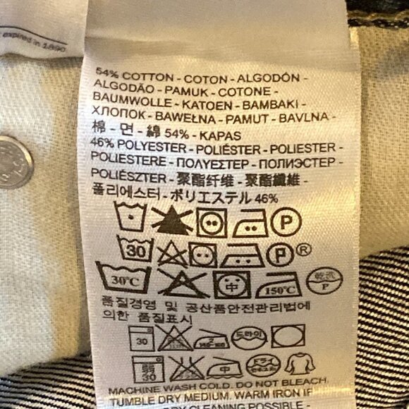 Levi's 514 Straight Fit Medium Wash Denim Jeans Size 34 x 34 - Picture 7 of 8